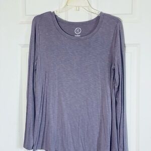 Maurices Gray Long Sleeve Relaxed Tee
